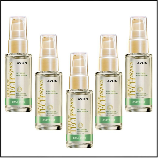 Avon雅芳 毛鱗片柔亮B5護髮油 30ml - 免沖洗護髮精油 分岔乾燥髮適用, 5個