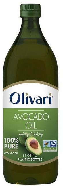 Olivari 100% 순수 아보카도 오일 PET 병, 1개, 1.01L