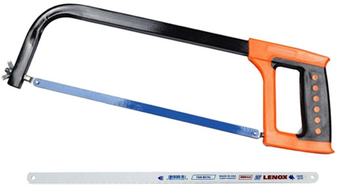 레녹스 쇠톱대 금속 스테인레스 알루미늄 절단, 1세트, LENOX 쇠톱대 + LENOX 쇠톱날