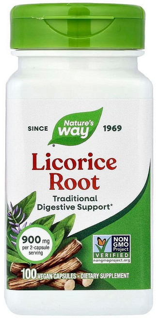 Nature's Way 감초 뿌리 베지 캡슐 100정(캡슐 1정당 450mg) Way (네이처스 웨이), 1개