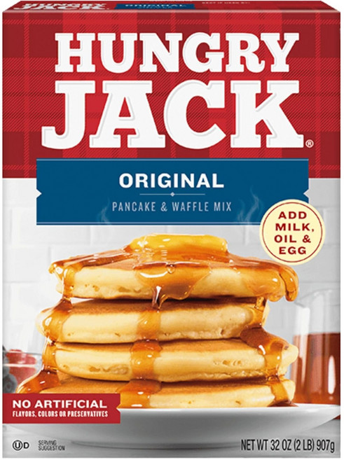 헝그리잭 팬케이크 & 와플 믹스 오리지널, 4개, 907g