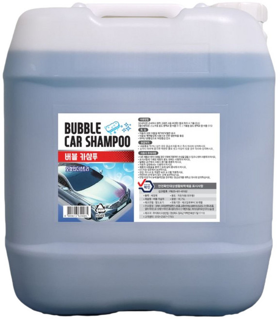 오성 버블카샴푸 18.75L 대용량 폼세차 카샴푸 (중성), 1개