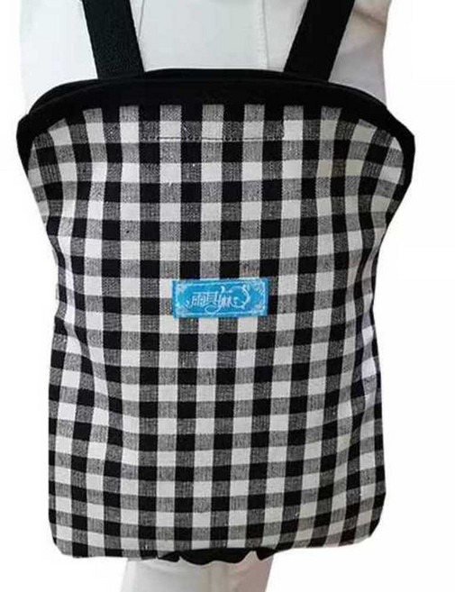 소변주머니 파우치 홀더 체크 크로스백 외출 소변가방, 7. 블루 1000ml, 1개, 7. 블루 1000ml