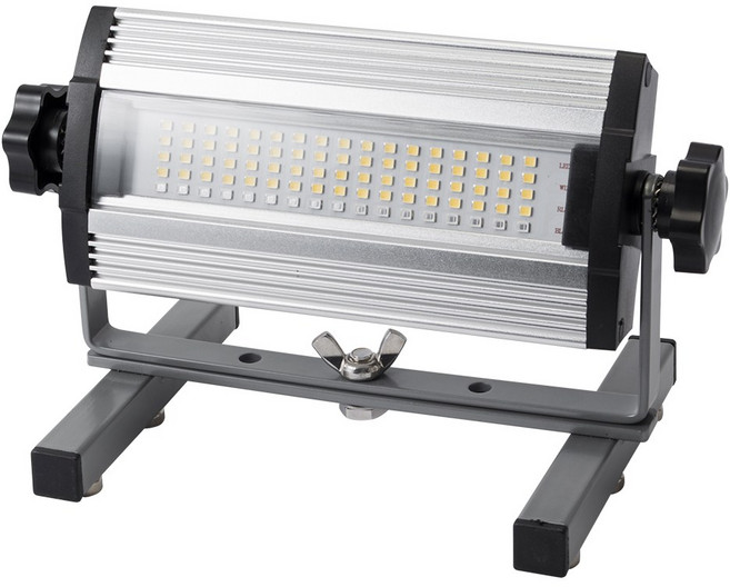 국산 충전식 LED 투광기 50W 방수 3단계 빛연출 휴대용 캠핑등 랜턴 작업등 자동차경광등 싸이키 두원, 실버, 1개