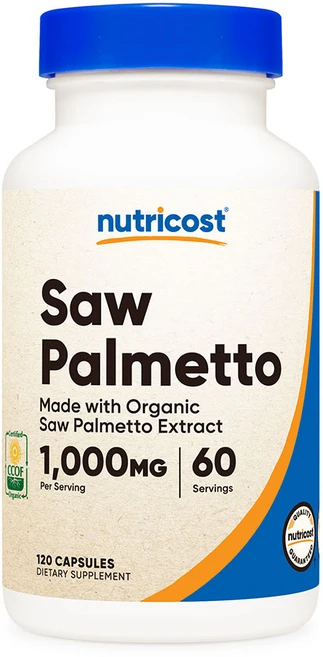 뉴트리코스트 쏘팔메토 1000mg 캡슐, 1개, 120정 - 쿠팡