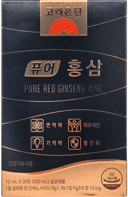 퓨어 홍삼 스틱 300ml, 30회분, 1개