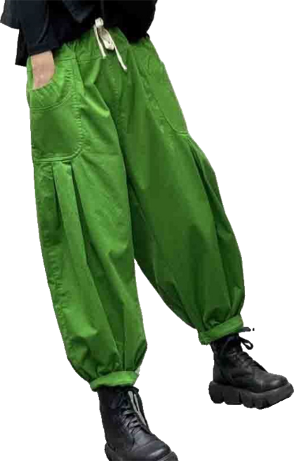 여성용 캐주얼 배기팬츠 환절기 배기 똥싼바지 썸머 패션 9부 조거 팬츠 뉴타임즈 03CW1401