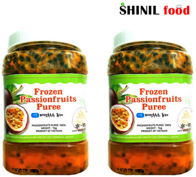 [희주몰] 패션후르츠 퓨레 백향과 1kg x 2개, 1개