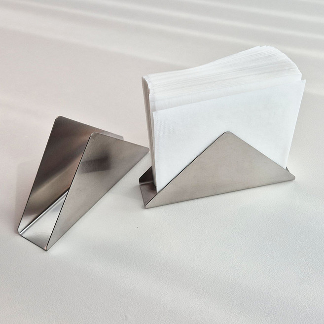 스텐 냅킨꽂이 홀더 매장 가게 식당 휴지꽂이 삼각, 1개, 단일
