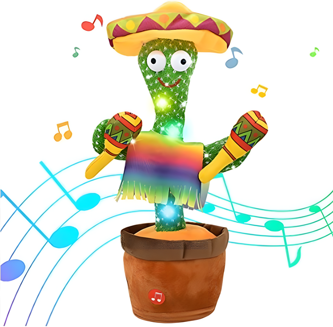 완구 귀여운 말하는 선인장 인형 노래하는 선인장, 마라카스, 1개