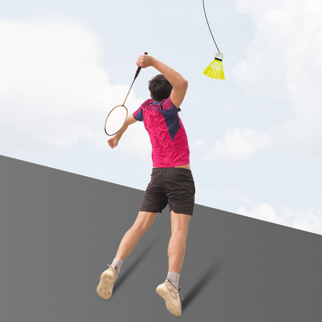 도토로 혼자하는 배드민턴 연습 LED 셔틀콕 + 라켓2개 세트, 1개