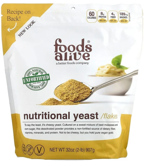 Foods Alive 영양 효모 플레이크 비강화 907g(2lb) FDA-08007, 1 - 쿠팡