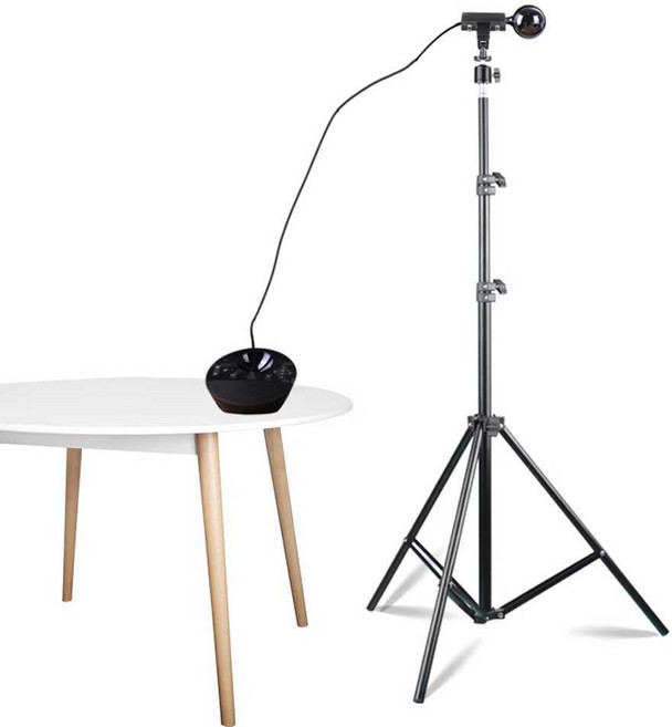 Green 웹캠거치대 브라켓 카메라 웹캠용거치대 삼각대, 1개, 책상형+1m 케이블