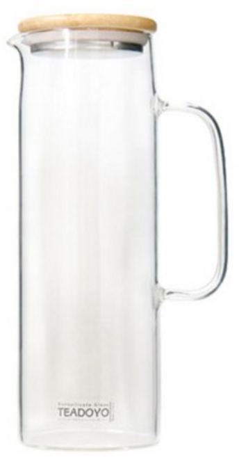 티도요 유리 물병, 투명색, 1000ml, 1개