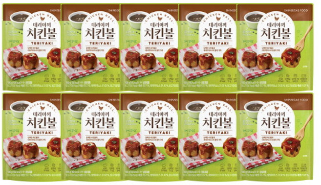 [신세계푸드(SHINSEGAE FOOD)] 신세계푸드 데리야끼 치킨볼 100gx10봉, 1세트, 1kg