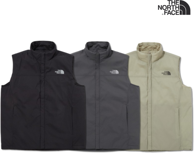 노스페이스 보온성 좋은 스텐드 넥 경량 패딩 베스트 조끼 택1