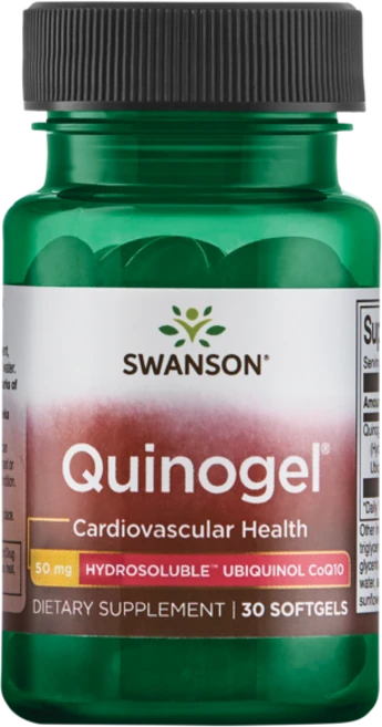 스완슨 퀴노젤 하이드로솔러블 유비퀴놀 코엔자임큐텐 50mg 소프트젤, 1개, 30정 - 쿠팡