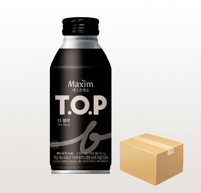 티오피 더블랙 380ml x 24캔(1박스) 맥심 커피음료, 24개
