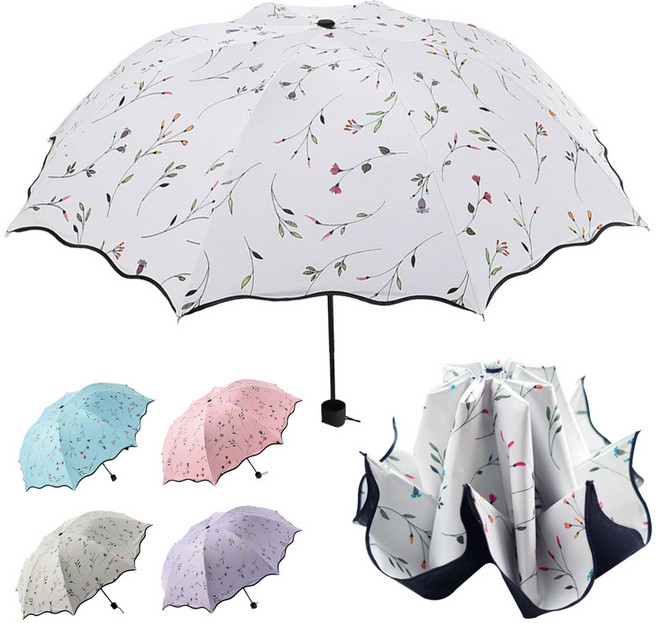 솔리앤 플라워 uv 자외선차단 양산 암막 우양산