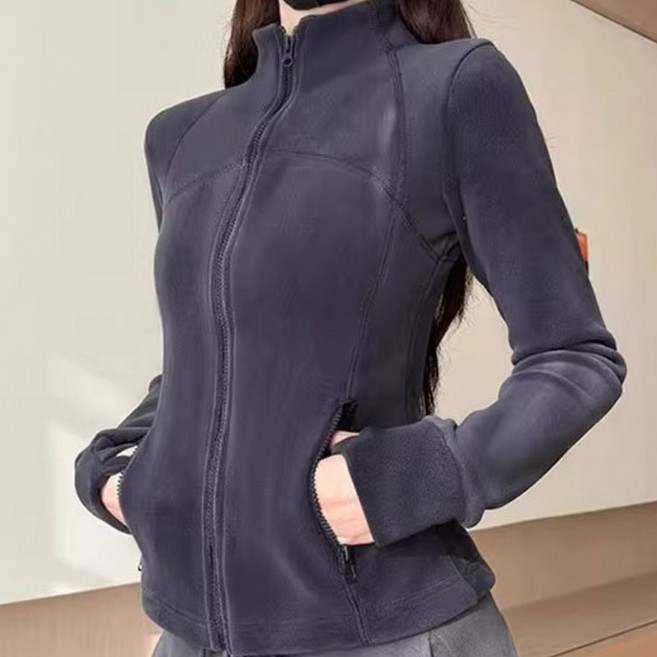 여성 슬림핏 후리스 집업 자켓 플리스 점퍼 포켓 지퍼 WI217J