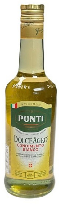 폰티 발사믹 화이트식초 500ML 샐러드 드레싱 콘디멘토 와인 양식, 1개
