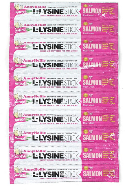 애니홀릭 엘라이신 스틱, 연어, 5g, 10개