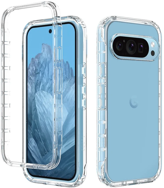 구글 픽셀 10 프로 XL 5G 픽셀10 9 7 8 7A 8A 9A용 투명 보호 폰 케이스, 05 구글 픽셀 10 프로, 01 명확하다