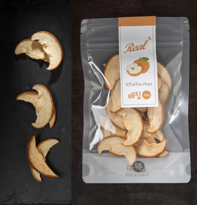 디톡톡 건조 말린 배칩, 30g, 2개