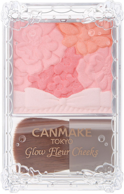 캔메이크 글로우 플로어 치크 팩트 블러셔 6.3g, 02 애프리콧 플뢰르, 1개
