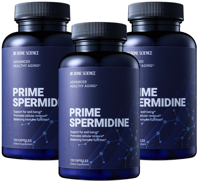 미국 본사이언스 프라임 스페르미딘 스퍼미딘 120캡슐, 3개, 120정