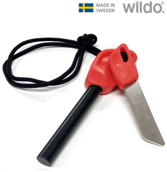 윌도 파이어스틸 L 캠핑 부싯돌 파이어스타터, 1개, 레드