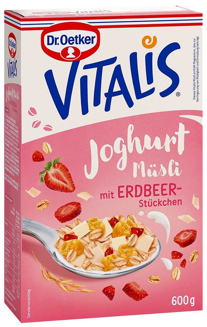 닥터오트커 비탈리스 요거트 뮤즐리 스트로베리 600g, 1개