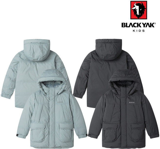 블랙야크키즈 패딩 덕다운 아틱에어 야상 구스 다운 롱패딩 점퍼 자켓