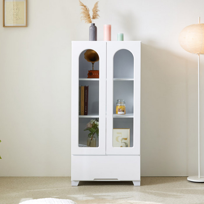 퍼스웰 아치 600 장식장 진열장 피규어장.서랍형(MR_303), 멀바우