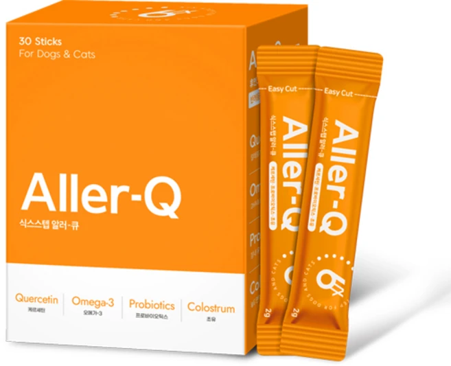 식스스텝 알러-큐 [반려동물 알레르기 영양제] 30포, 30회분, 피부/피모+알러지, 1개 - 쿠팡