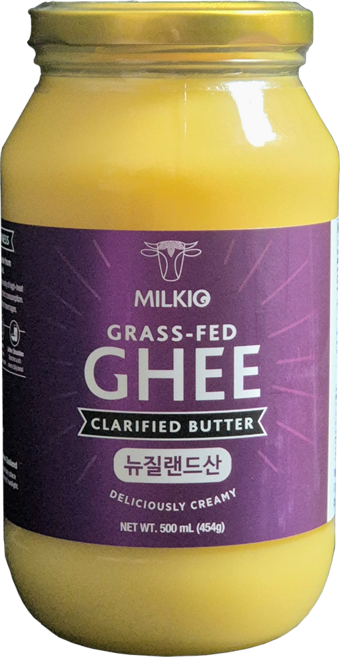 (뉴질랜드) 밀키오 목초사육 방탄커피 기버터 Ghee 454g, 500ml, 1개