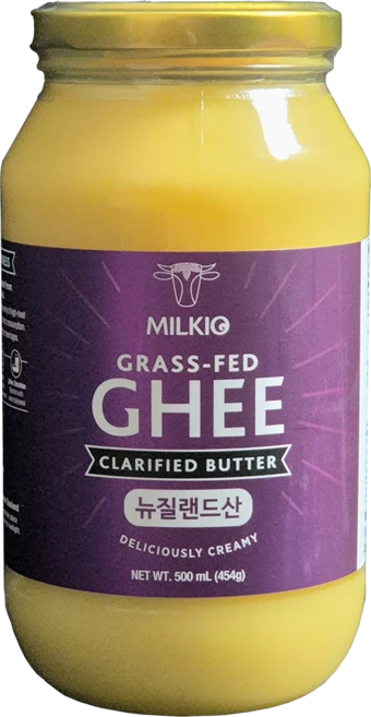 (뉴질랜드) 밀키오 목초사육 방탄커피 기버터 Ghee 454g, 500ml, 1개 - 쿠팡