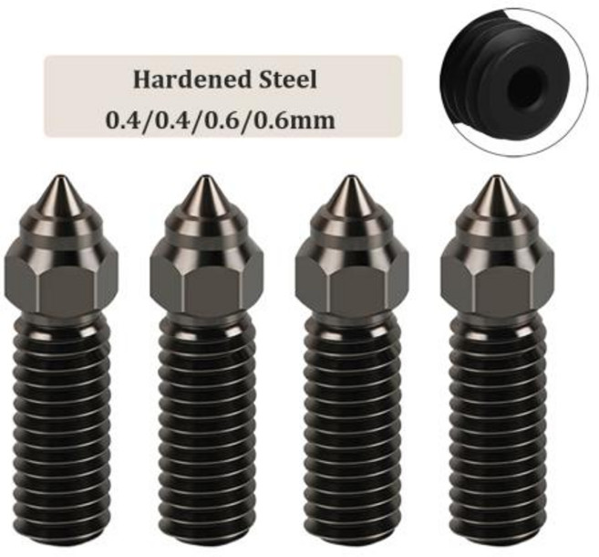 300 ° Creality Ender-3 V3 KE Bi 메탈 핫엔드용 C 업데이트 핫엔드 키트 Creality K1K1 MAX 압출기용 세라믹 히팅 블록 키트, 13)Nozzle - H4466, 1개