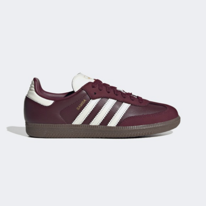아디다스 버건디 성인 남녀공용 심플한 스니커즈 TX6