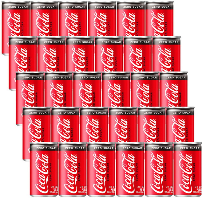코카콜라 제로캔 190ml X 30캔, 30개