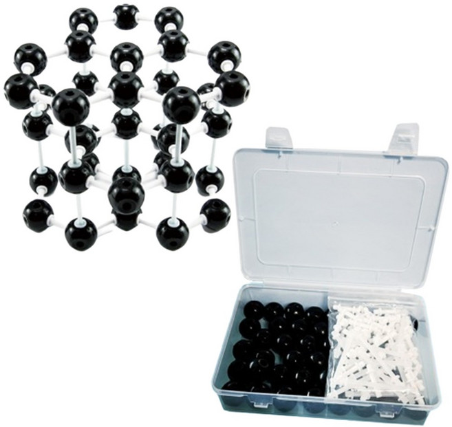 중학교 물질의구성 연계수업용 흑연 분자결합 모형 분자모형 화학원소 영재과학, 1세트