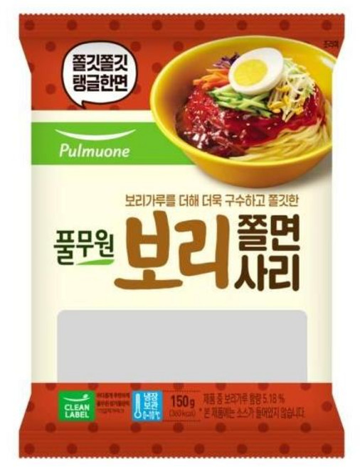 풀무원식품 보리쫄면사리 150g, 3개