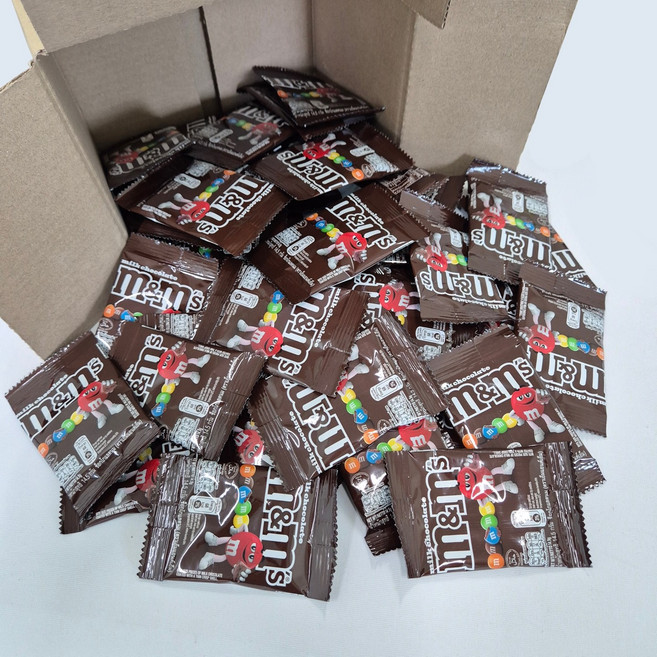 [놀러과자] 마즈 엠앤엠즈 밀크 초콜릿 대용량 개별포장 (+엠앤엠즈 밀크 145g 추가 증정), 40개, 14.5g