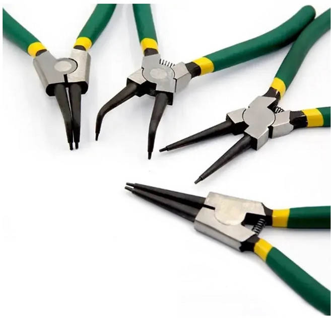 털보몰 스냅링 플라이어 집게 키플라이어 락킹 공구 스냅링집게, 1세트, 스냅링플라이어4종세트