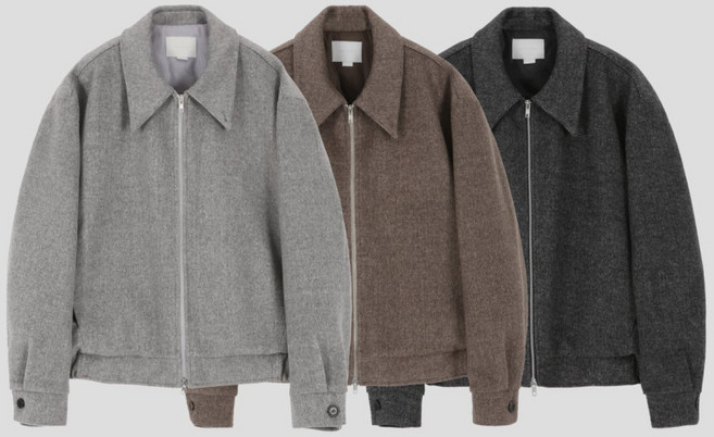 젠틀커버 남자 겨울 점퍼 매드 미니멀 울 자켓 3컬러 NEW