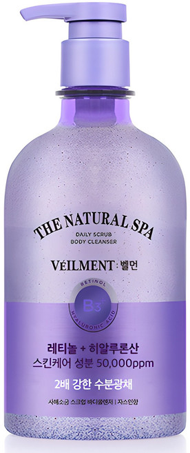 벨먼 스파 수분광채 약산성 스크럽 바디워시 자스민향, 580ml, 1개