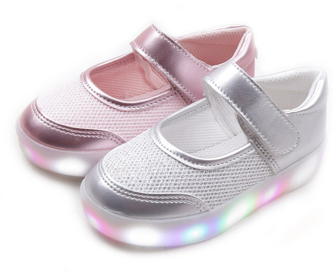 풋풋 루카 LED 메쉬 메리제인 슬립온 스니커즈 아동단화