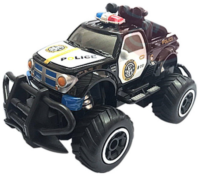 B.W.BABY 遙控越野皮卡警車, 1個, 黑色款, 黑色