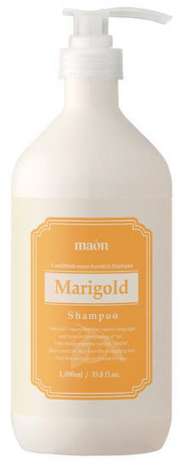 큐어실드 마온 설페이트프리 매리골드(유자향) 성분착한 순한 천연 비건 샴푸 대용량 1000ml, 1개, 1L