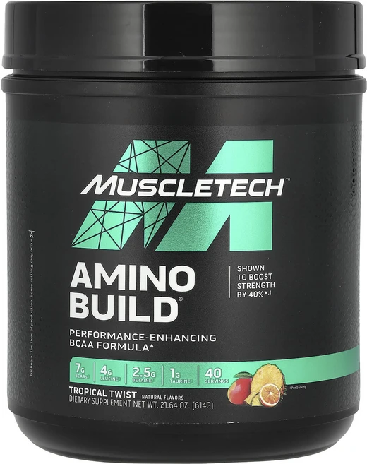 MuscleTech Amino Build 트로피컬 트위스트 614g(21.64oz), MuscleTechAminoBuild트로피컬트위스트61, 614g, 1개 - 쿠팡